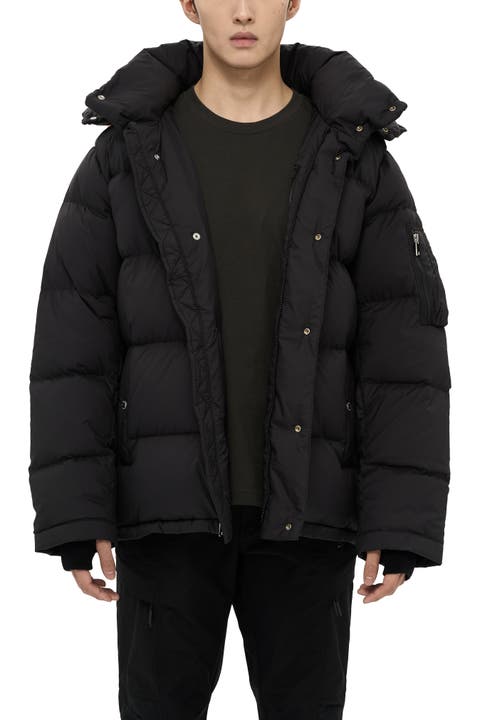 Minto Mens Detachable Hood Puffer