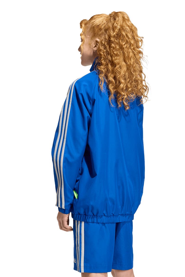 Kids' Teamgeist Loose Fit Track Jacket, Alternate, color, ROYAL/ LUCID LEMON/ GREY