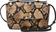 Clare V. Kathryn Snakeskin Embossed Leather Crossbody Bag