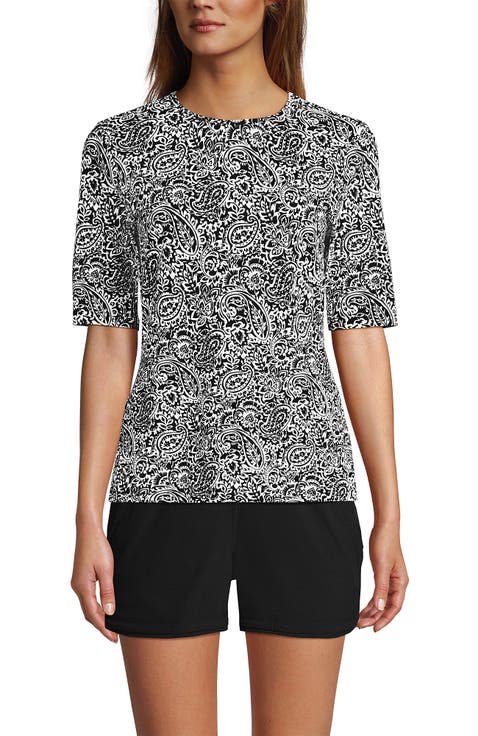 SunShade UPF 50 Elbow Sleeve Rash Guard Swim Tee