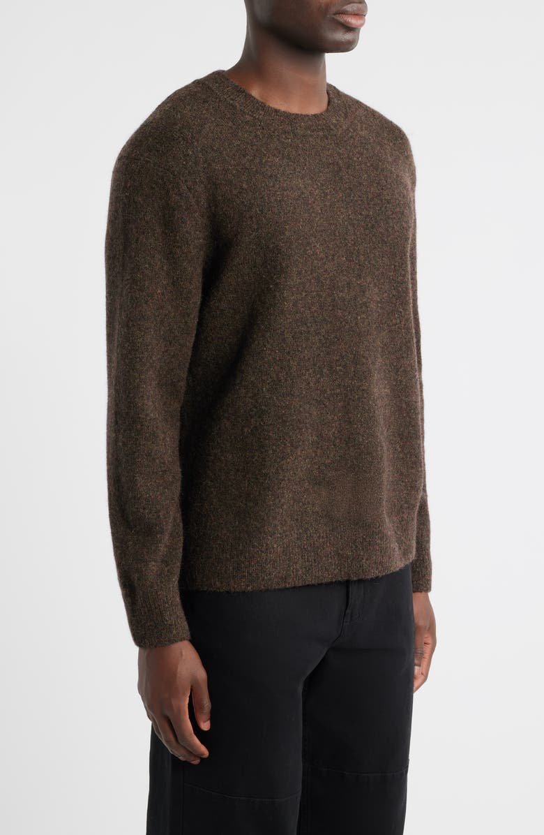 Wax London Wilde Wool Blend Crewneck Sweater, Alternate, color, Brown