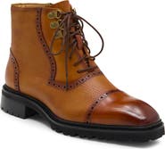 Maison Forte Camino Cap Toe Brogue Leather Boot