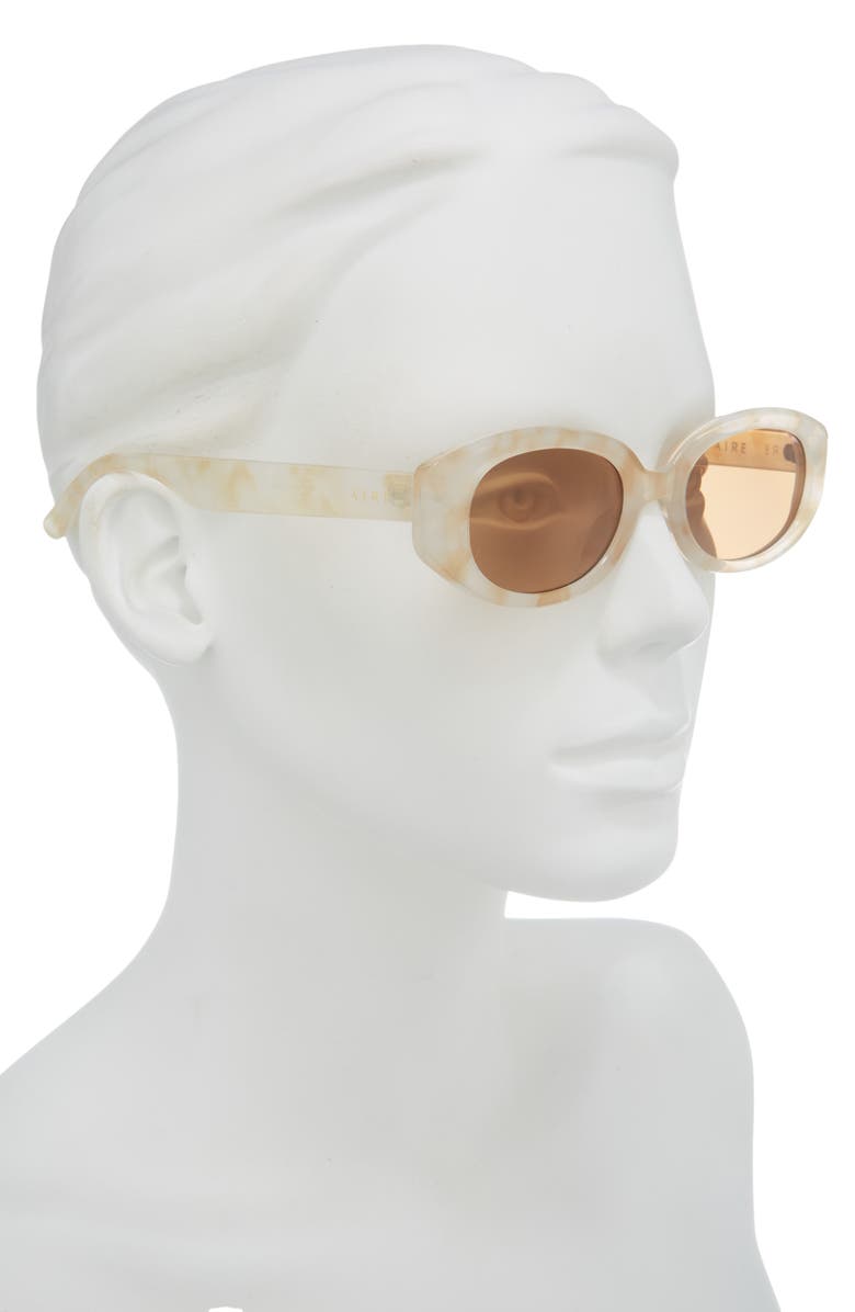 AIRE Affinity 52mm Oval Sunglasses, Alternate, color, Sand / Brown