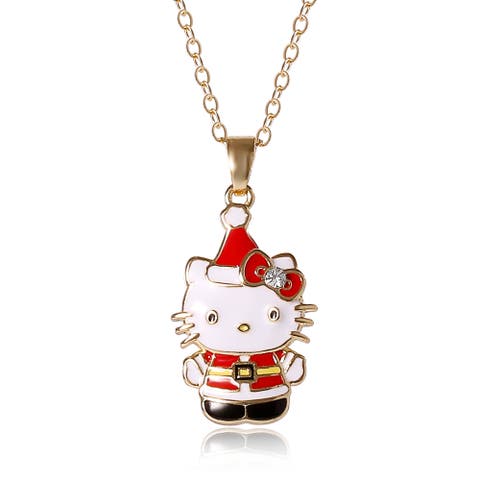 Christmas Santa Pendant Necklace