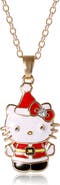 Hello Kitty Christmas Santa Pendant Necklace