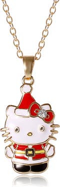 Hello Kitty Christmas Santa Pendant Necklace