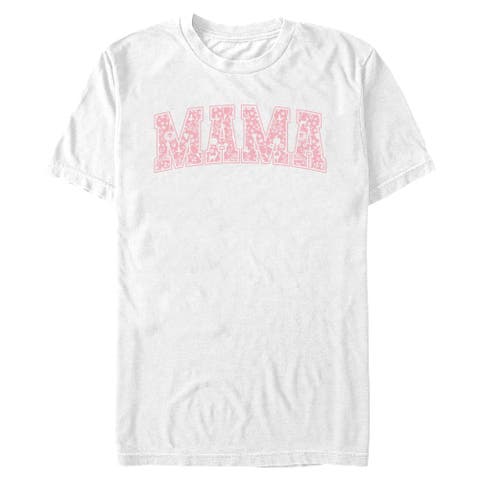 Men's Disney Mama Collegiate Items Pattern  Graphic T-Shirt