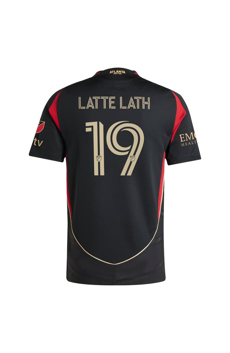 adidas Men's adidas Emmanuel Latte Lath Black Atlanta United FC 2025 The Connector Authentic Player Jersey, Alternate, color, 