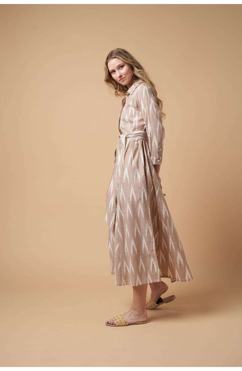 GUADALUPE DESIGN Luciana Ikat Dress, Alternate, color, Navy