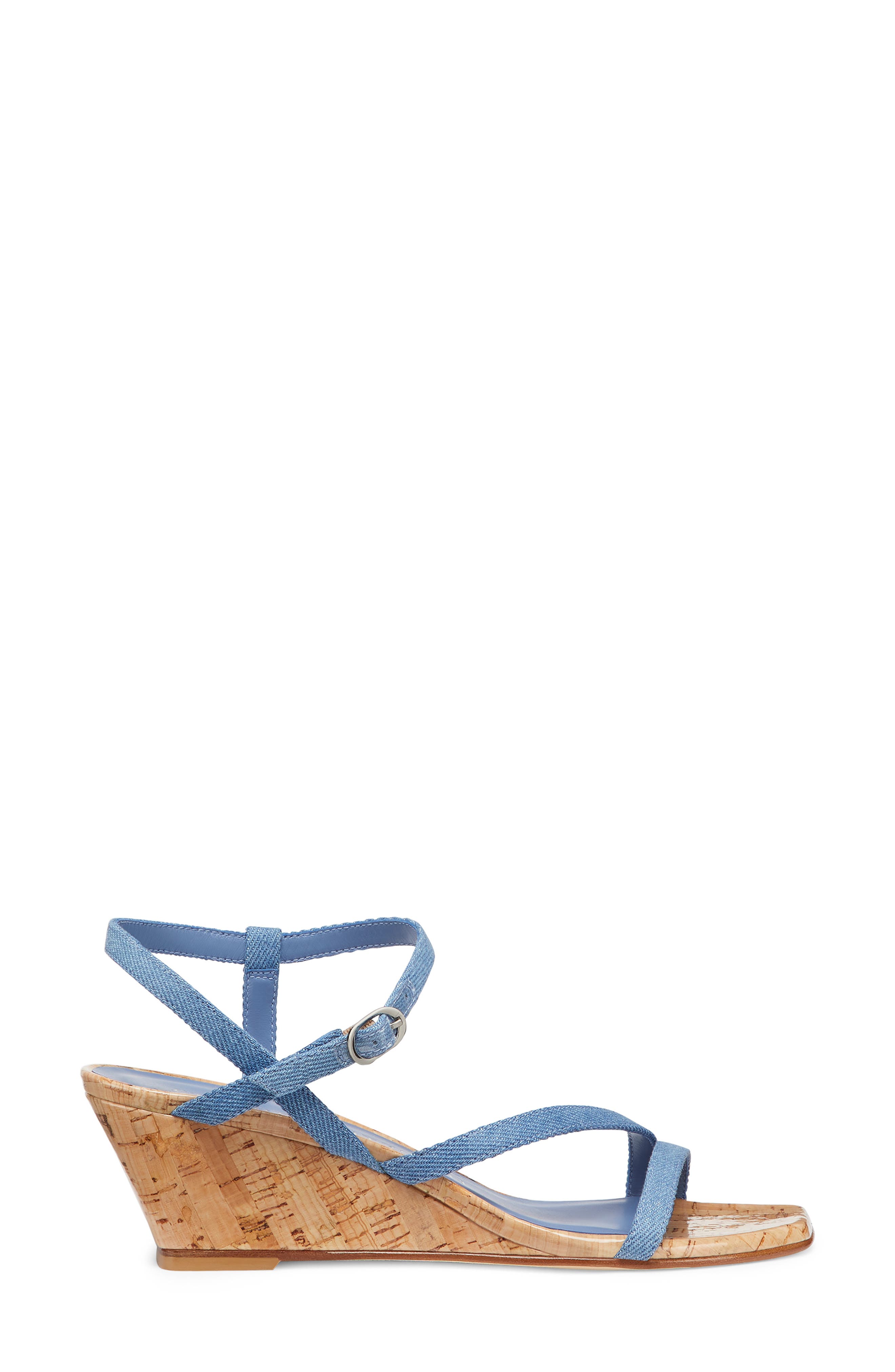 Stuart Weitzman Oasis 50 Wedge Sandal, Alternate, color, Washed