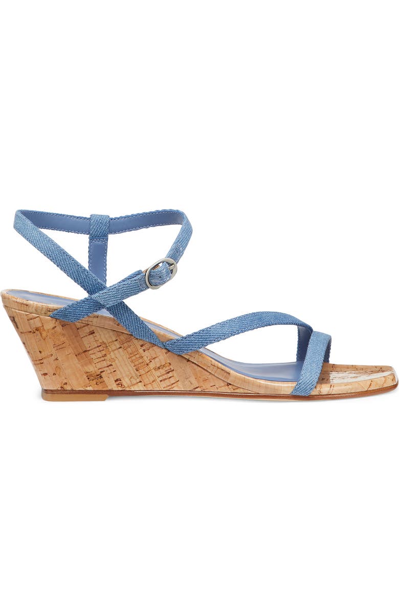 Stuart Weitzman Oasis 50 Wedge Sandal, Alternate, color, Washed
