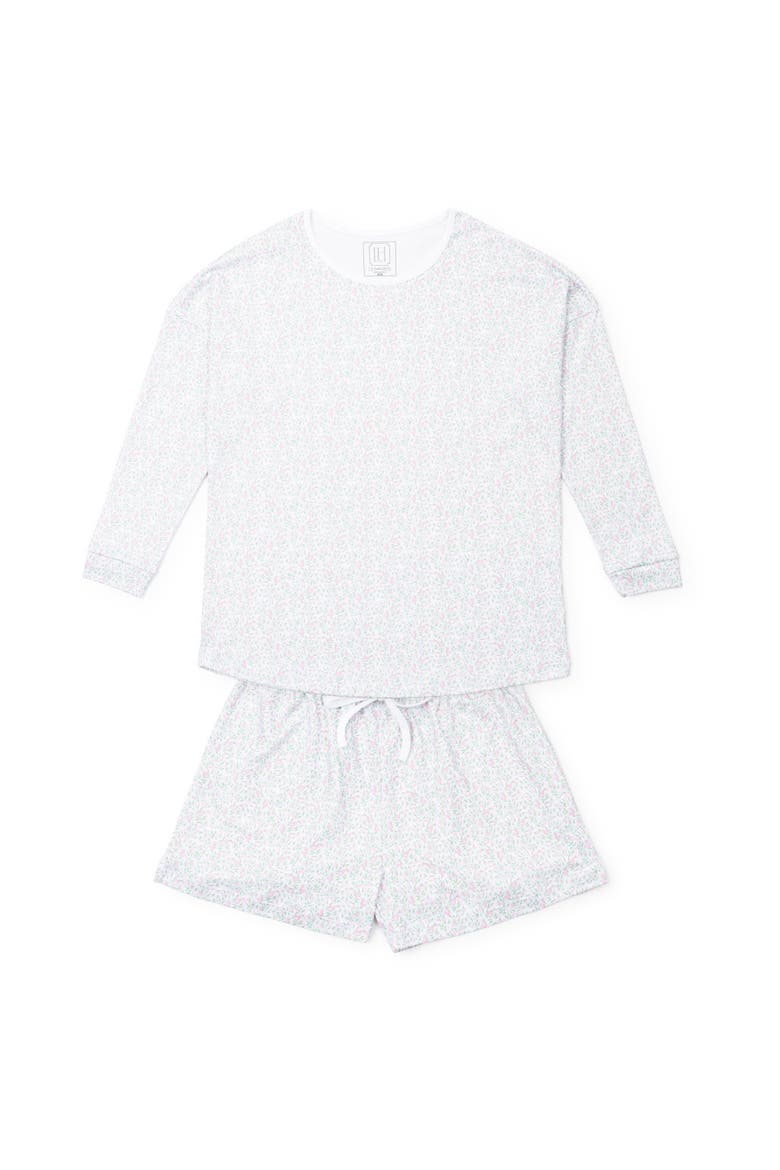 Anna Women's Longsleeve Top Short Set, Main, color, Garden Soiree