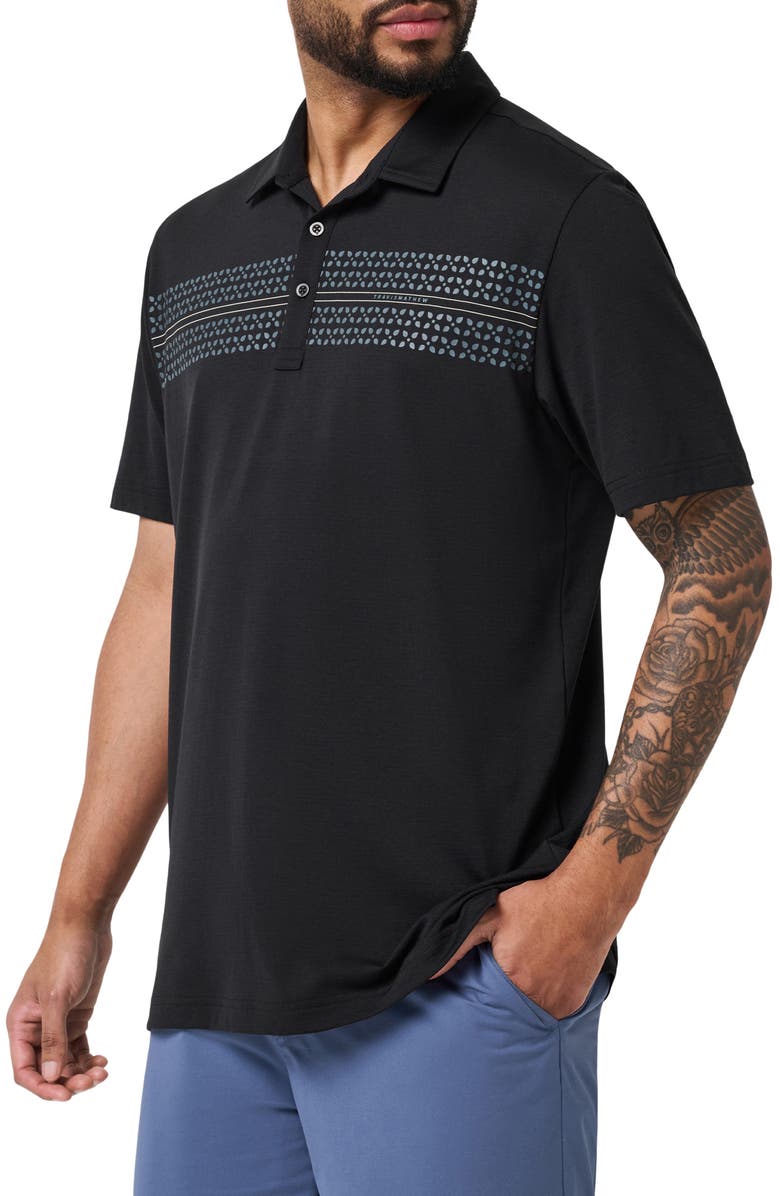 TravisMathew Performance Jersey Polo, Alternate, color, Black