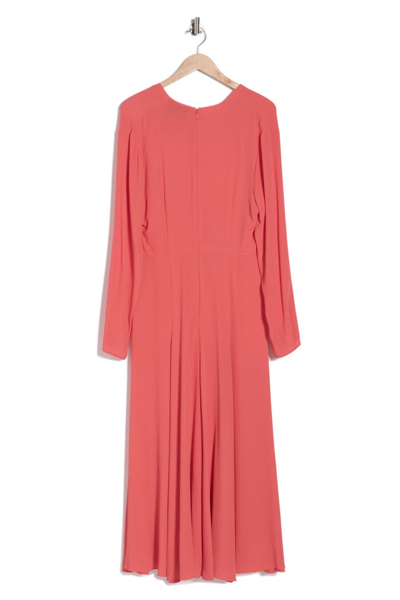 Tie Neck Midi Dress, Alternate, color, GOJI