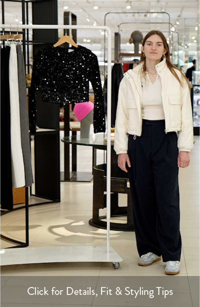 Quinne Sequin Crop Top, sales video thumbnail