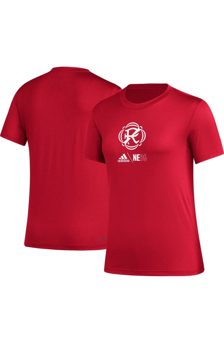 adidas Women's adidas Red New England Revolution AEROREADY Club Icon T-Shirt, Main, color, Red