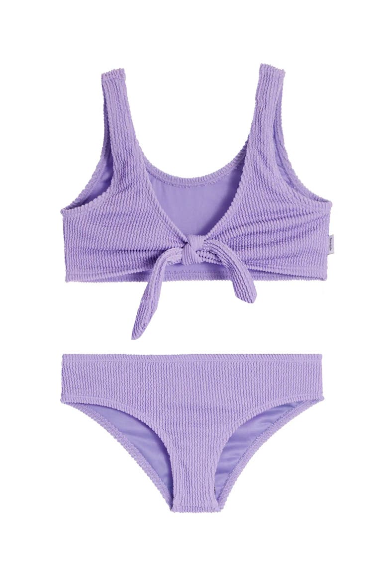 Crinkle Tie Bikini Swimsuit, Main, color, Amethyst