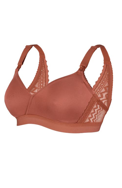 Cache Coeur Serena Maternity And Nursing Bra In Pink
