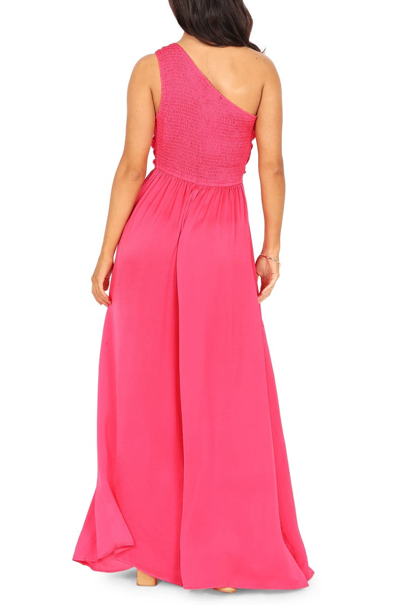 Petal & Pup Sunada One-Shoulder Jumpsuit, Alternate, color, Fuchsia
