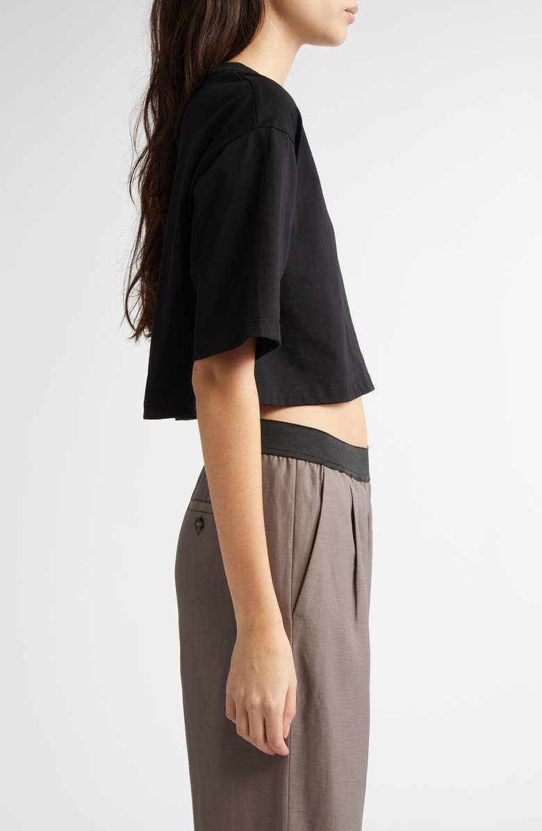 LOULOU DE SAISON Gupo Crop Supima<sup>®</sup> Cotton T-Shirt, Alternate, color, 