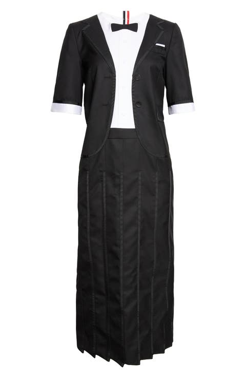 Super 120's Wool Twill Trompe Dress
