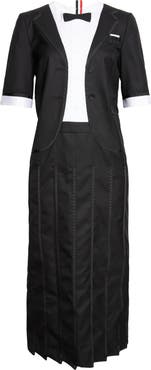 Thom Browne Super 120's Wool Twill Trompe Dress