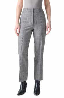 Faria Check Cashmere Ankle Pants