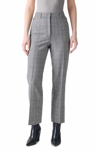 Faria Check Cashmere Ankle Pants