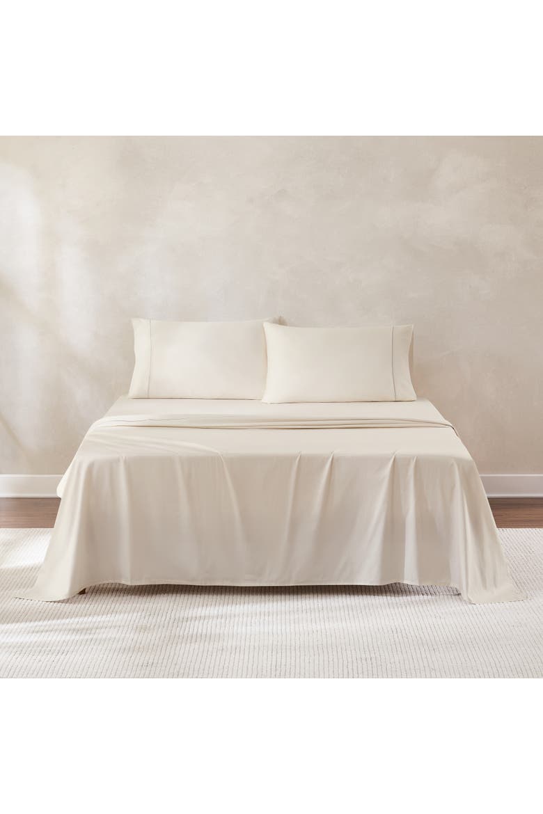 Linear Cotton Sheet Set, Main, color, Cream