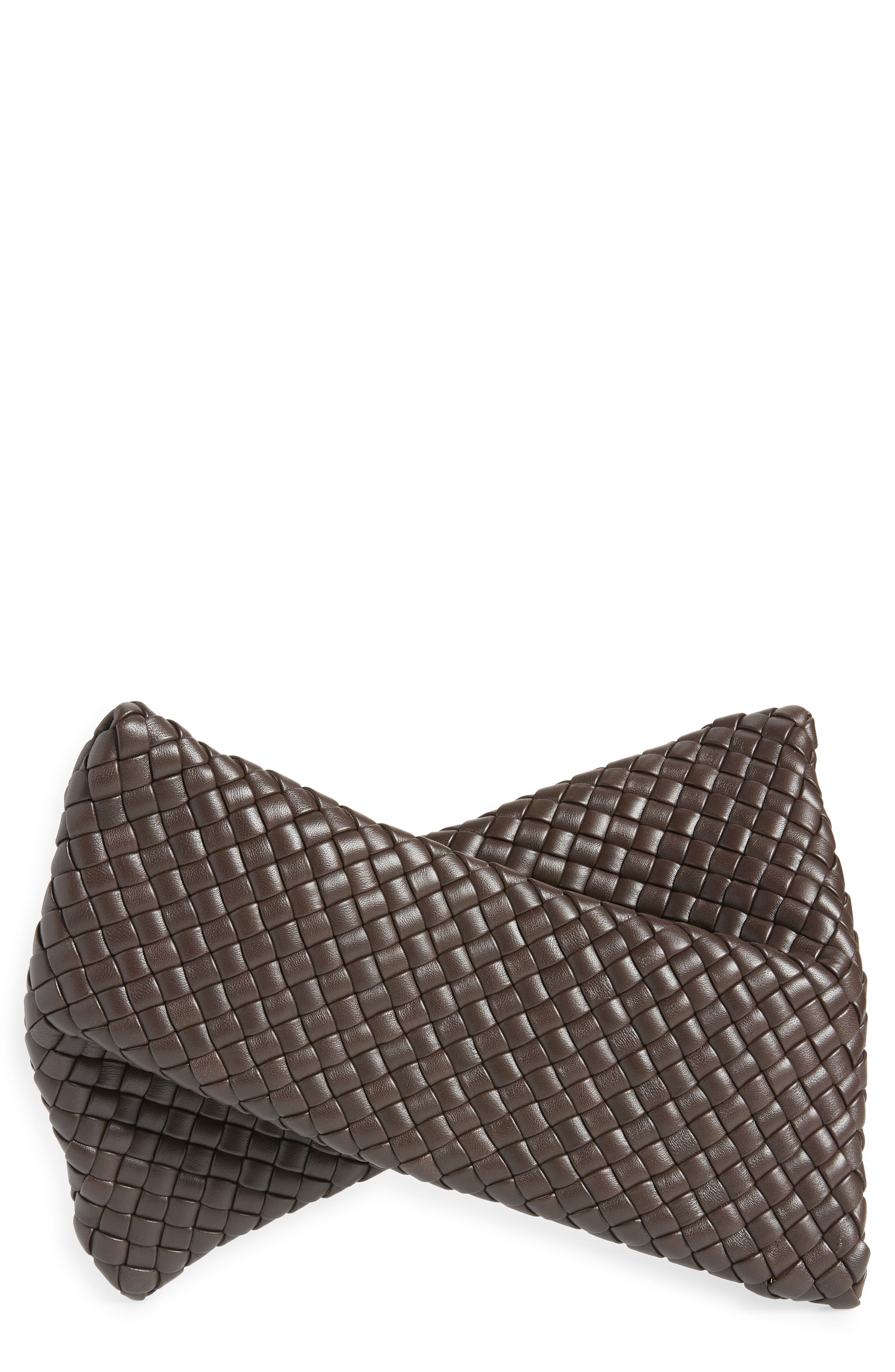 Bottega Veneta BV Crisscross Padded Intrecciato Leather Clutch, Main, color, 