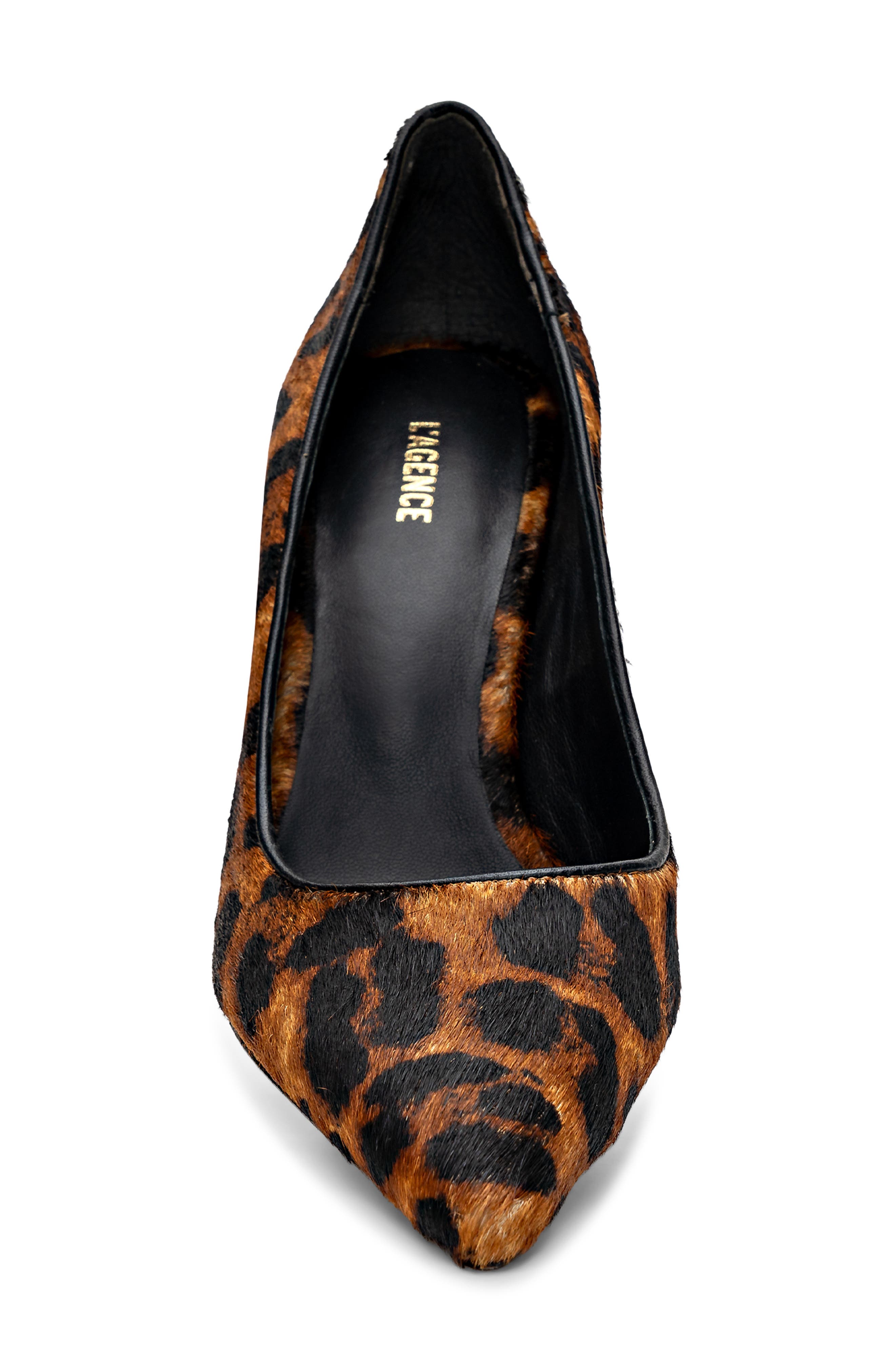 L
AGENCE Maelle Genuine Calf Hair Pump, Alternate, color, Leopard Hair Calf