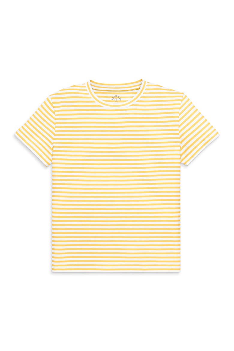 Adult Easy Crewneck Stripe Tee, Alternate, color, Sunlight White Stripe