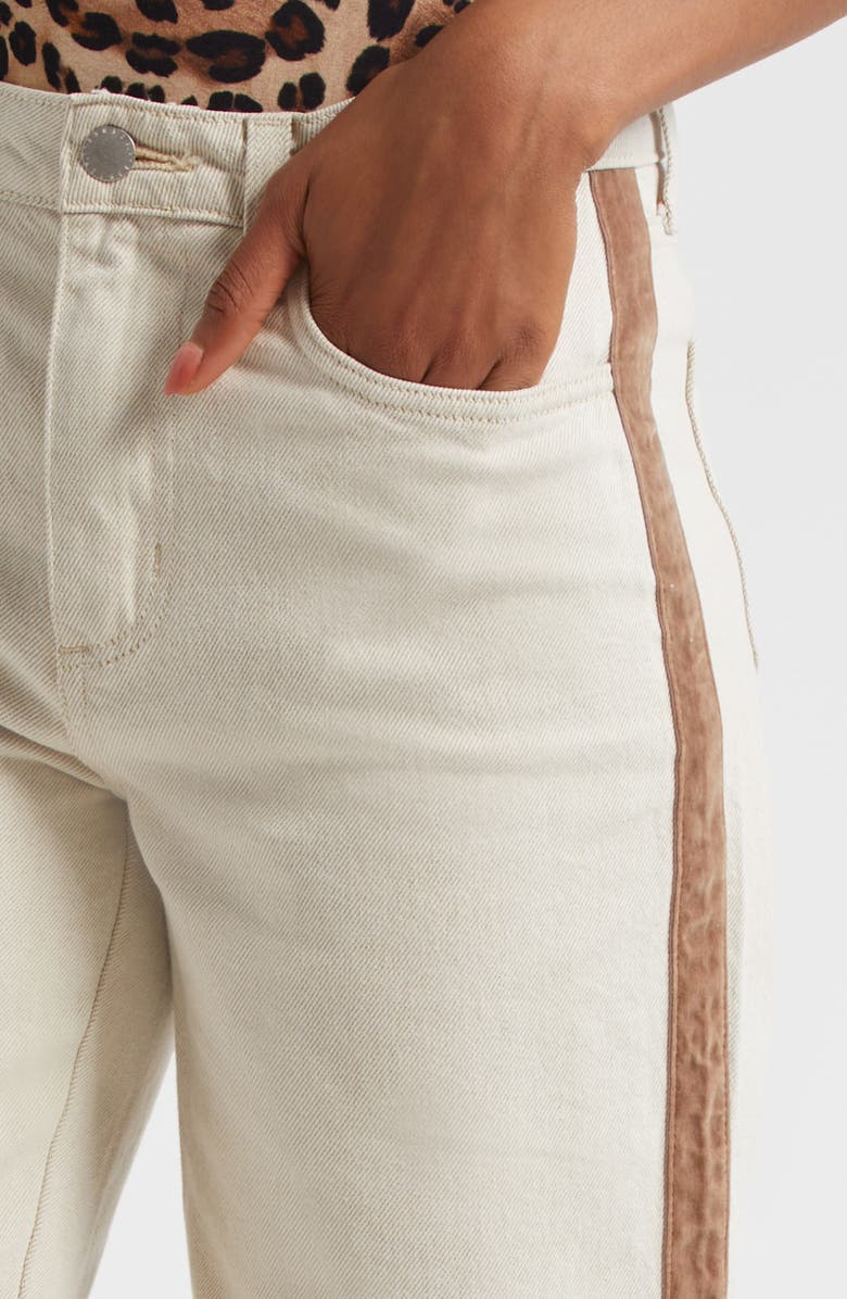 L'AGENCE Jones High Waist Stovepipe Jeans, Alternate, color, Desert Tan/ Ivory Taupe