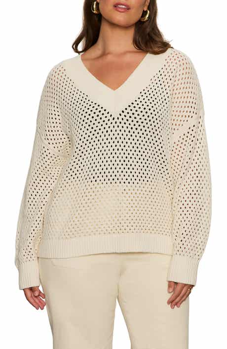 Sanctuary Airy Openwork Sweater