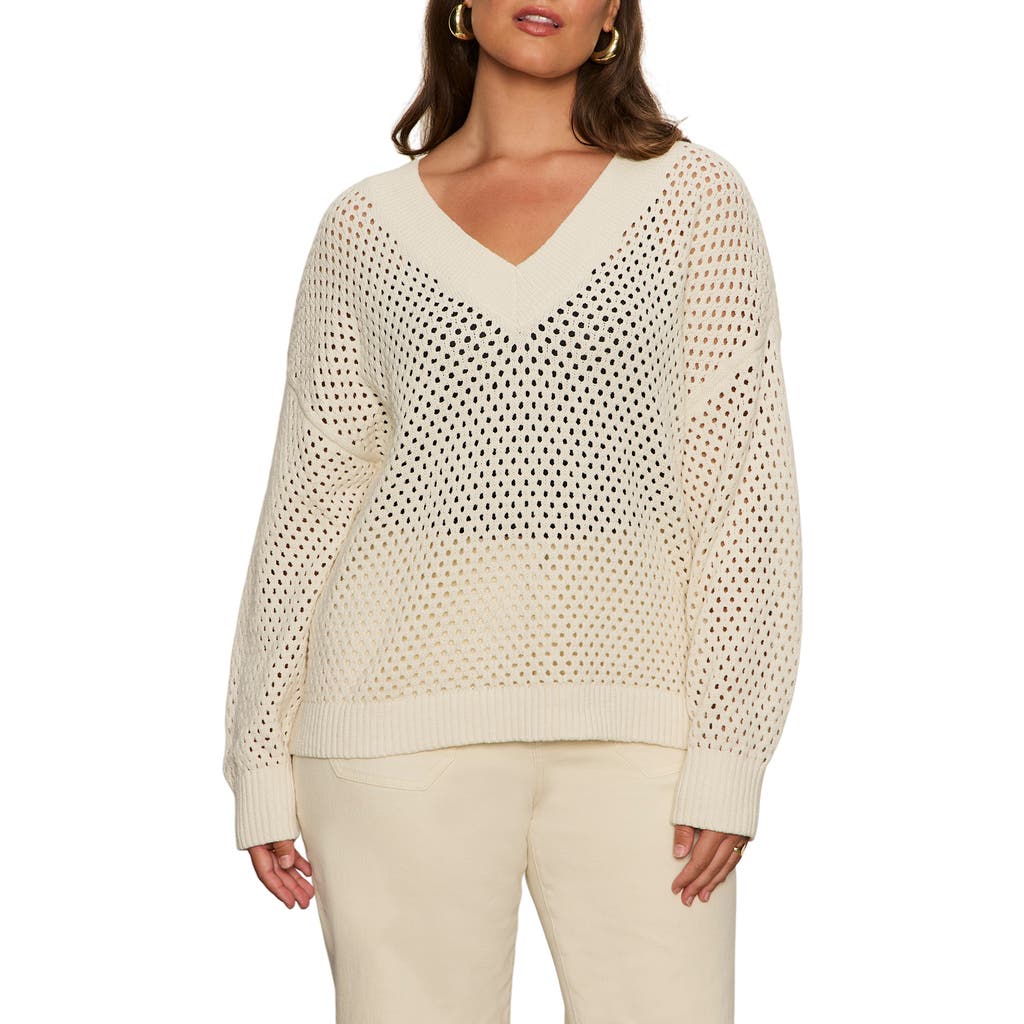 Sanctuary Open Stitch V-neck Sweater