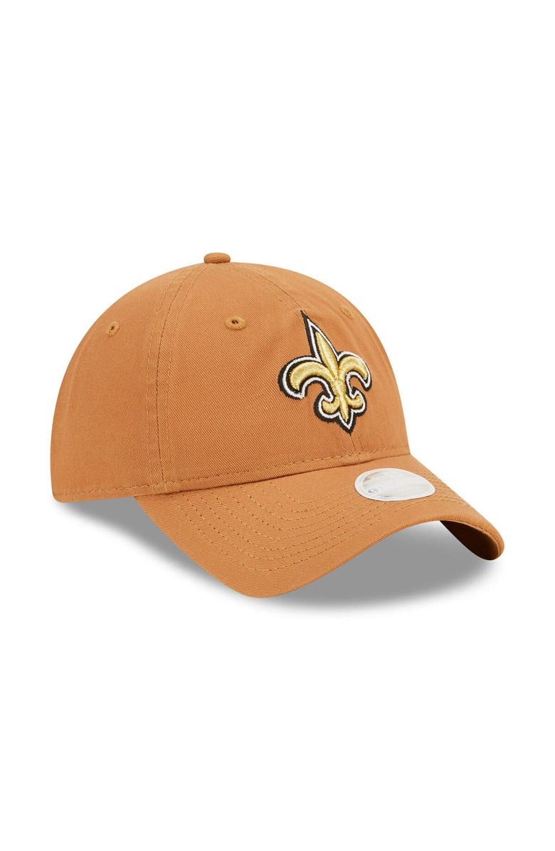 New Era Women's New Era Brown New Orleans Saints Core Classic 2.0 9TWENTY Adjustable Hat, Alternate, color, 