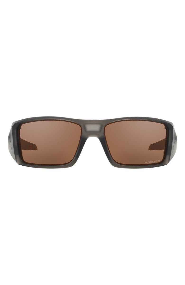 Oakley Heliostat 61mm Prizm<sup>™</sup> Polarized Rectangular Sunglasses, Main, color, 