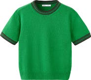 MANGO Short Sleeve Sweater