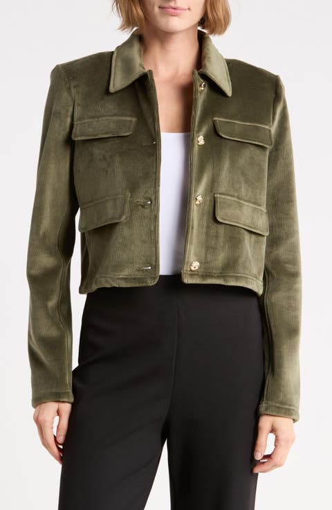 Cropped Corduroy Jacket
