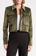 T Tahari Cropped Corduroy Jacket