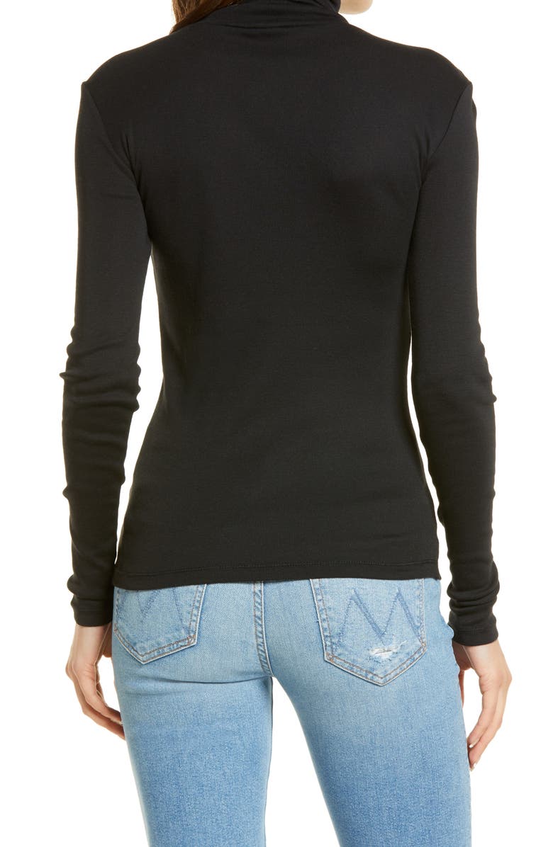 Splendid Cotton Blend Turtleneck, Alternate, color,