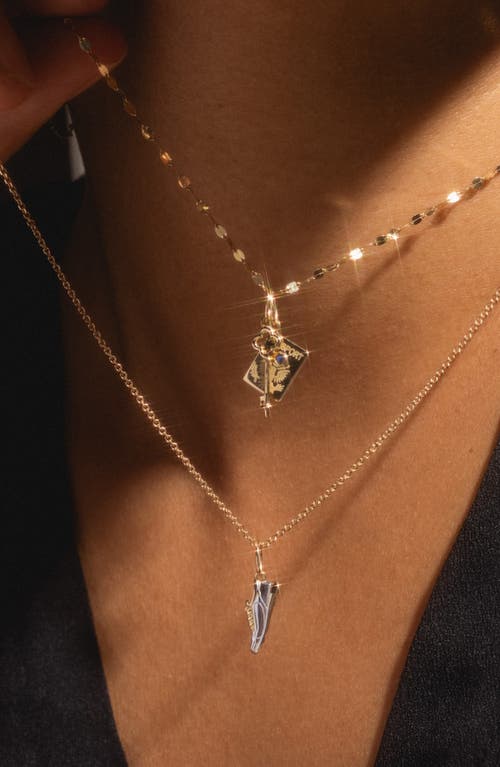 Local Eclectic Solid Gold Key Charm In Gold