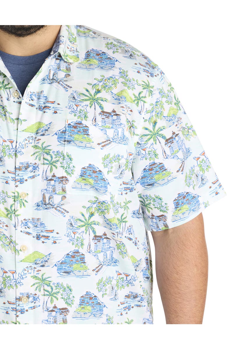 Tommy Bahama Big & Tall Paradise Isle Printed Sport Shirt, Alternate, color, White
