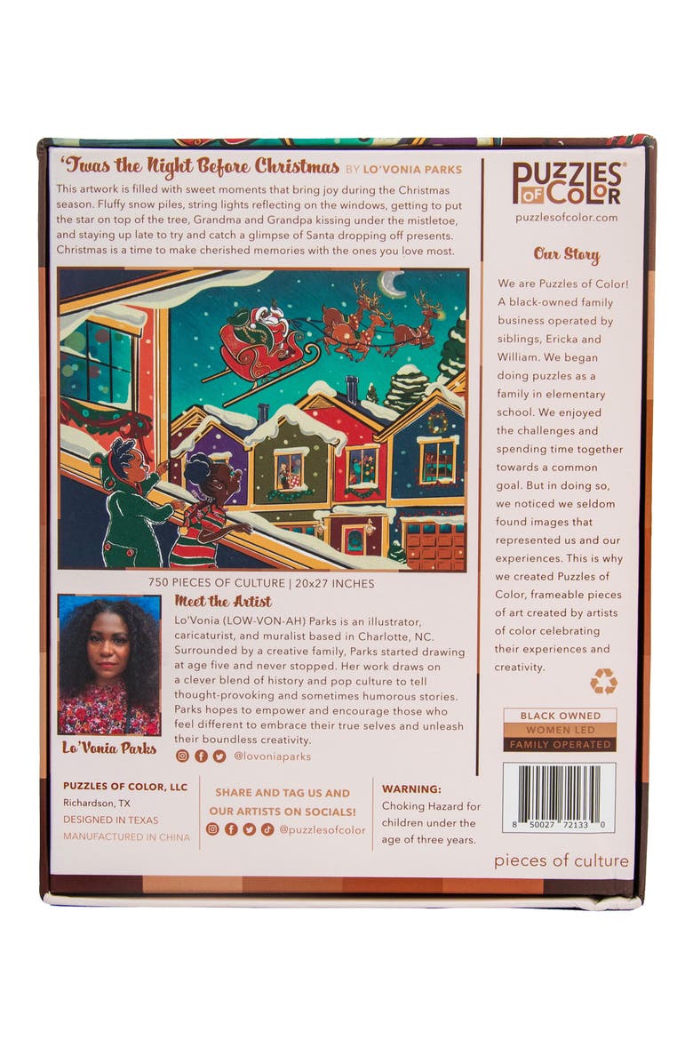 Twas the Night Before Christmas - 750 Piece Puzzle, Alternate, color, MULTI
