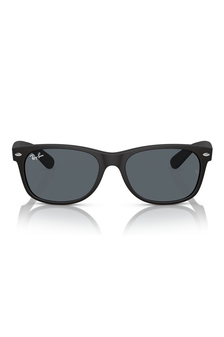 New Wayfarer 55mm Rectangular Sunglasses, Main, color, BLACK BLUE