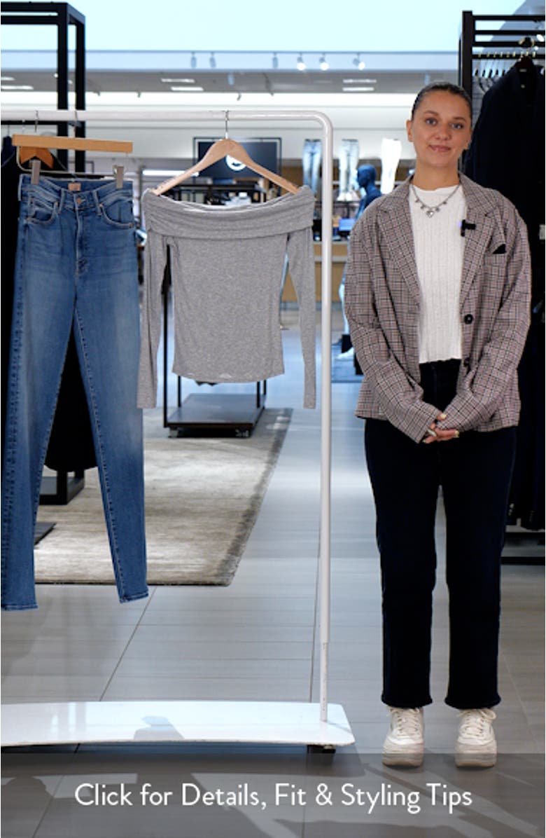 Rib Off the Shoulder Top, sales video thumbnail