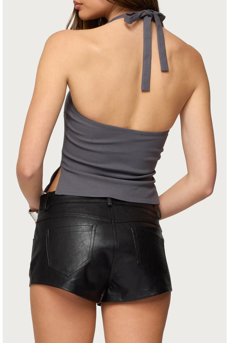 Dara Halter Top, Alternate, color, GRAY