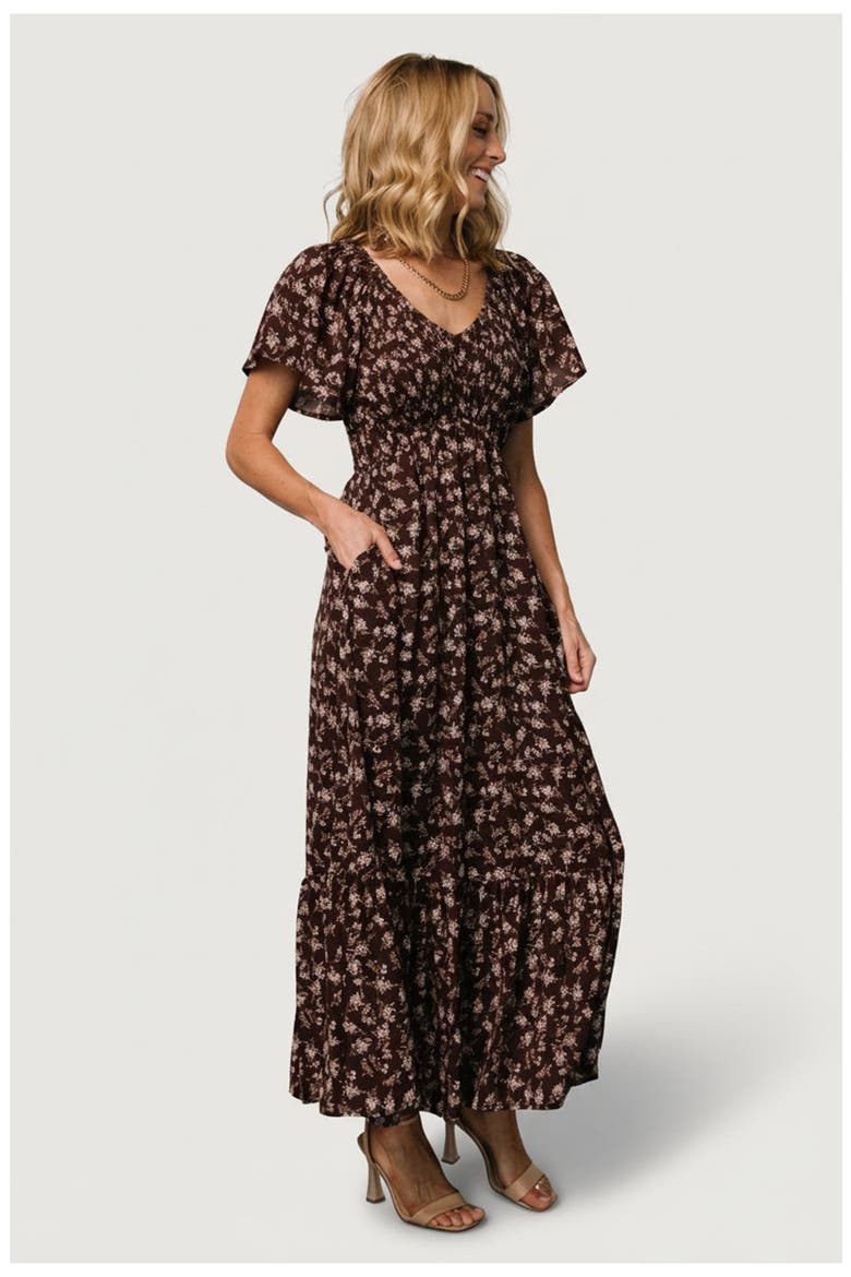 Joanie Smocked Dress, Alternate, color, Clove Floral