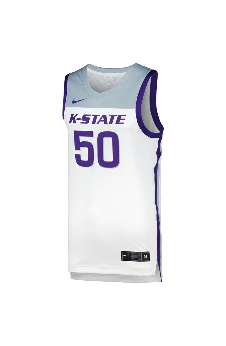 Nike Unisex Nike White Kansas State Wildcats Replica Basketball Jersey, Alternate, color, White