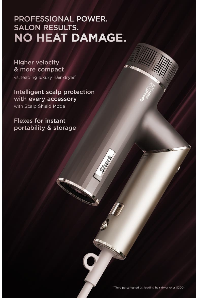 SpeedStyle Pro FLEX Professional Performance High-Velocity Hair Dryer System, Alternate, color, MULTI